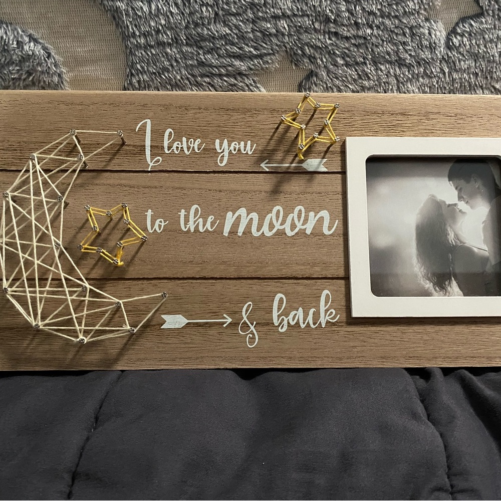 I Love You to the Moon and Back frame